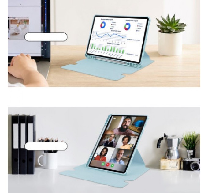 BeCover Чохол до планшета BeCover 360° Rotatable Samsung Tab A9 Plus SM-X210/SM-X215/SM-X216 11.0" Light Blue (710338)