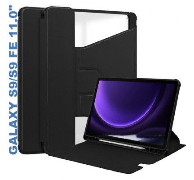BeCover Чохол до планшета BeCover 360° Rotatable Samsung Tab S9 (SM-X710/SM-X716)/S9 FE (SM-X510/SM-X516B) 11.0" Black (710432)