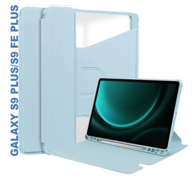 BeCover Чохол до планшета BeCover 360° Rotatable Samsung Tab S9 Plus (SM-X810/SM-X816)/S9 FE Plus (SM-X610/SM-X616) 12.4" Light Bl (710401)