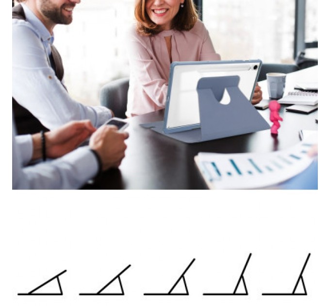 BeCover Чохол до планшета BeCover 360° Rotatable Samsung Tab S9 Plus (SM-X810/SM-X816)/S9 FE Plus (SM-X610/SM-X616) 12.4" Purple (710403)