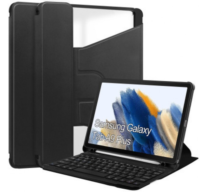 BeCover Чохол до планшета BeCover Keyboard 360° Rotatable Samsung Tab A9 Plus SM-X210/SM-X215/SM-X216 11.0" Black (710329)