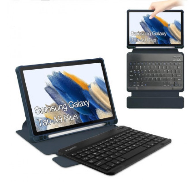 BeCover Чохол до планшета BeCover Keyboard 360° Rotatable Samsung Tab A9 Plus SM-X210/SM-X215/SM-X216 11.0" Deep Blue (710330)