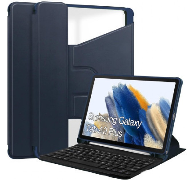 BeCover Чохол до планшета BeCover Keyboard 360° Rotatable Samsung Tab A9 Plus SM-X210/SM-X215/SM-X216 11.0" Deep Blue (710330)