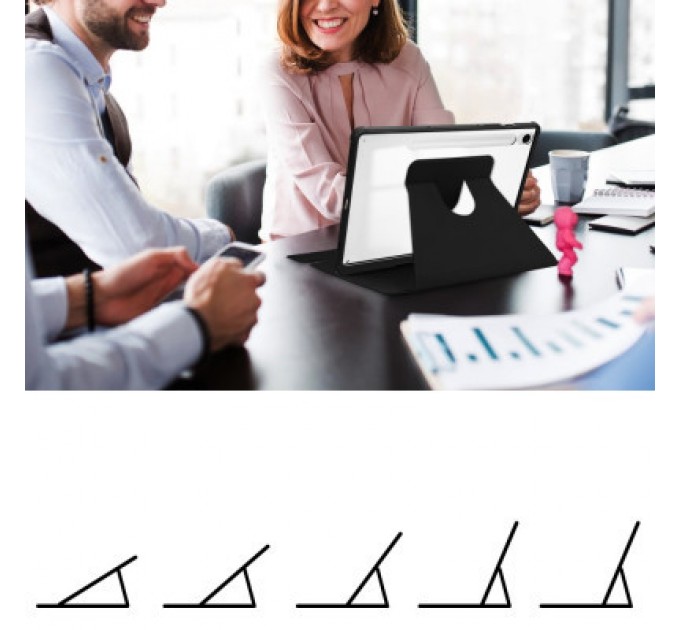 BeCover Чохол до планшета BeCover Keyboard 360° Rotatable Samsung Tab S9 (SM-X710/SM-X716)/S9 FE (SM-X510/SM-X516B) 11.0" Black (710426)