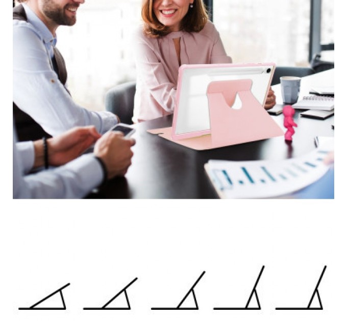 BeCover Чохол до планшета BeCover Keyboard 360° Rotatable Samsung Tab S9 (SM-X710/SM-X716)/S9 FE (SM-X510/SM-X516B) 11.0" Pink (710430)
