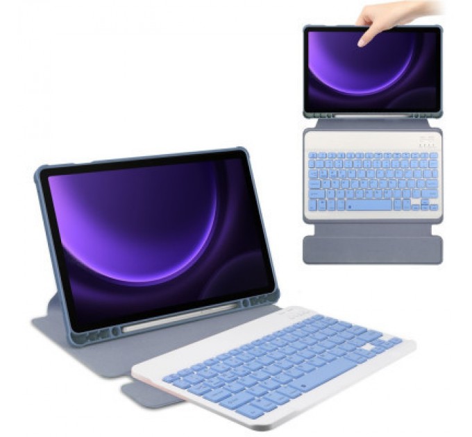 BeCover Чохол до планшета BeCover Keyboard 360° Rotatable Samsung Tab S9 (SM-X710/SM-X716)/S9 FE (SM-X510/SM-X516B) 11.0" Purple (710431)