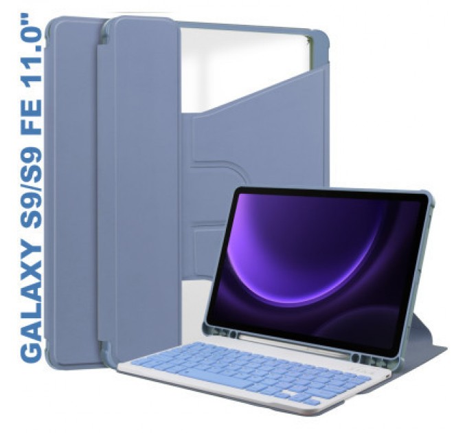 BeCover Чохол до планшета BeCover Keyboard 360° Rotatable Samsung Tab S9 (SM-X710/SM-X716)/S9 FE (SM-X510/SM-X516B) 11.0" Purple (710431)