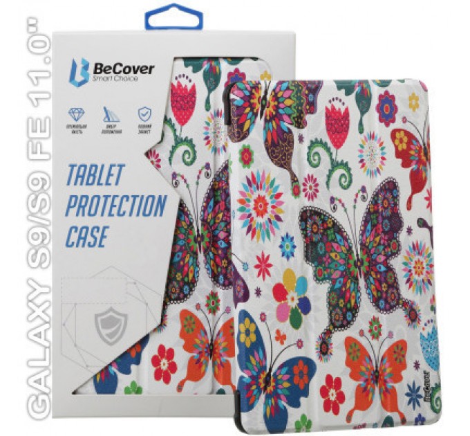 BeCover Чохол до планшета BeCover Smart Case Samsung Tab S9 (SM-X710/SM-X716)/S9 FE (SM-X510/SM-X516B) 11.0" Butterfly (710415)