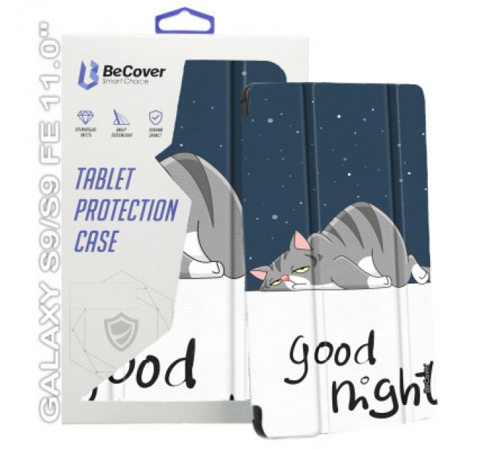 BeCover Чохол до планшета BeCover Smart Case Samsung Tab S9 (SM-X710/SM-X716)/S9 FE (SM-X510/SM-X516B) 11.0" Good Night (710418)
