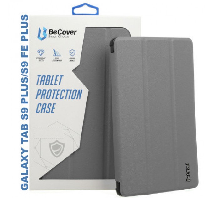 BeCover Чохол до планшета BeCover Smart Case Samsung Tab S9 Plus (SM-X810/SM-X816)/S9 FE Plus (SM-X610/SM-X616) 12.4" Gray (710324)