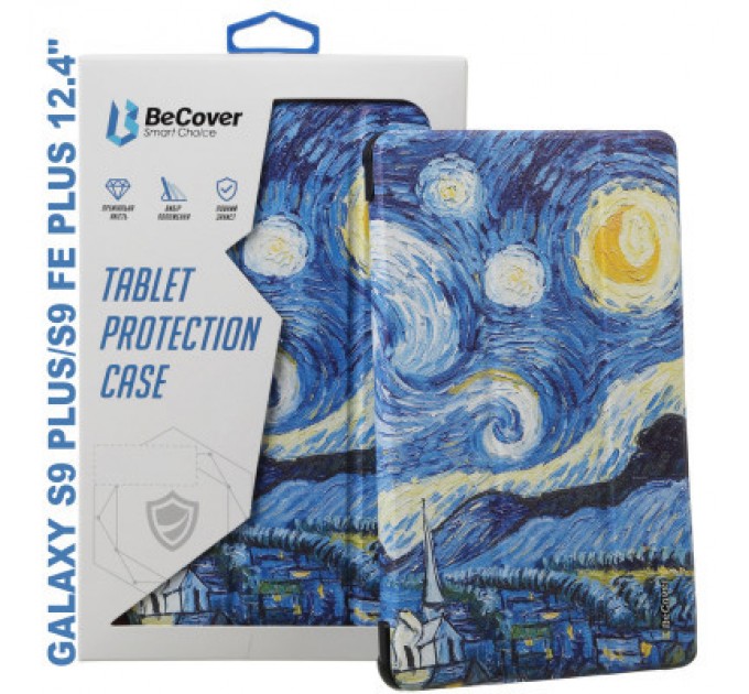 BeCover Чохол до планшета BeCover Smart Case Samsung Tab S9 Plus (SM-X810/SM-X816)/S9 FE Plus (SM-X610/SM-X616) 12.4" Night (710379)