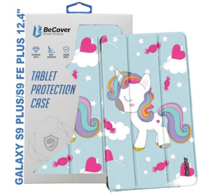 BeCover Чохол до планшета BeCover Smart Case Samsung Tab S9 Plus (SM-X810/SM-X816)/S9 FE Plus (SM-X610/SM-X616) 12.4" Unicorn (710385)