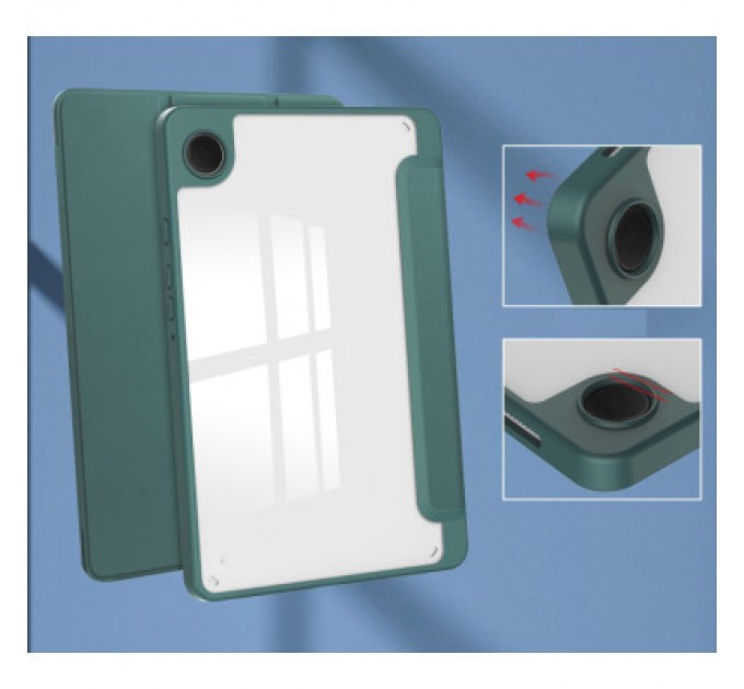 BeCover Чохол до планшета BeCover Soft Edge stylus holder Samsung Tab A9 SM-X115 8.7" Dark Green (710357)
