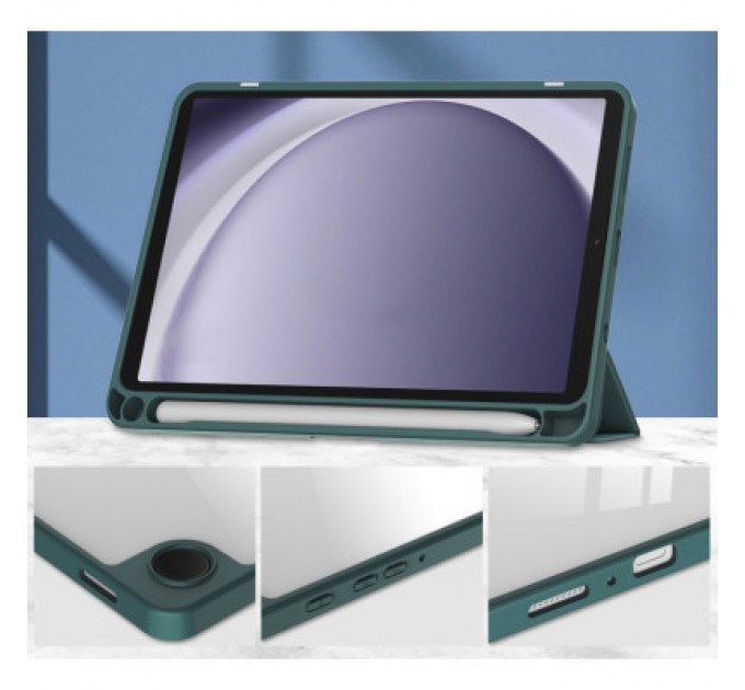 BeCover Чохол до планшета BeCover Soft Edge stylus holder Samsung Tab A9 SM-X115 8.7" Dark Green (710357)