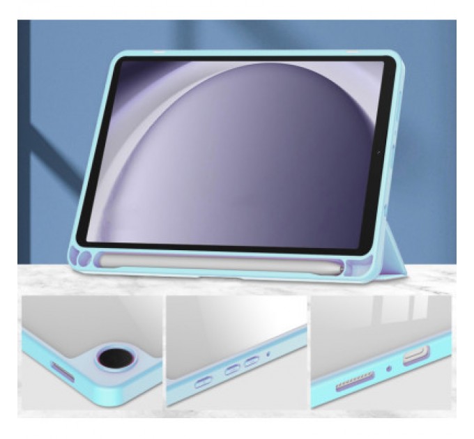 BeCover Чохол до планшета BeCover Soft Edge stylus holder Samsung Tab A9 SM-X115 8.7" Light Blue (710358)