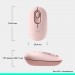 Logitech Мишка Logitech POP Mouse With Emoji Bluetooth Rose (910-007413)