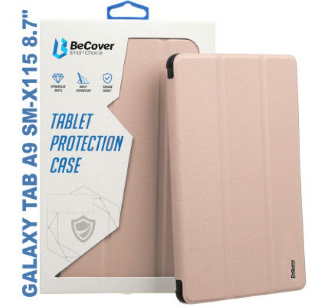 BeCover Чохол до планшета BeCover Soft Edge stylus holder Samsung Tab A9 SM-X115 8.7" Pink (710359)