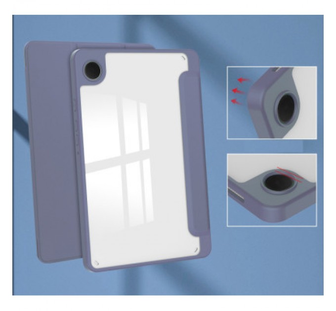 BeCover Чохол до планшета BeCover Soft Edge stylus holder Samsung Tab A9 SM-X115 8.7" Purple (710360)