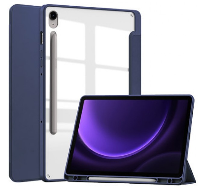 BeCover Чохол до планшета BeCover Soft Edge stylus holder Samsung Tab S9 (SM-X710/SM-X716)/S9 FE (SM-X510/SM-X516B) 11.0" Deep Blu (710439)