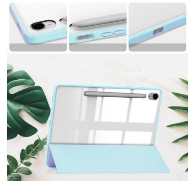 BeCover Чохол до планшета BeCover Soft Edge stylus holder Samsung Tab S9 (SM-X710/SM-X716)/S9 FE (SM-X510/SM-X516B) 11.0" Light Bl (710441)