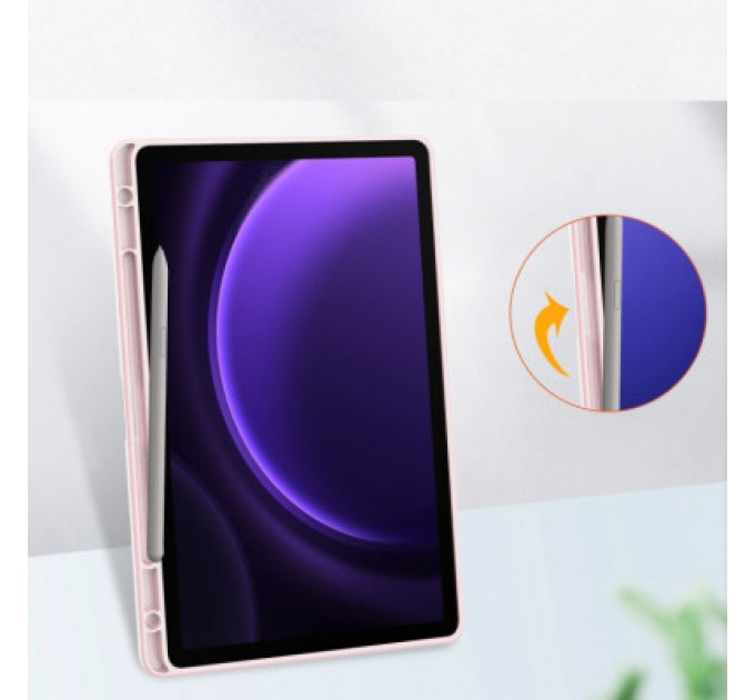 BeCover Чохол до планшета BeCover Soft Edge stylus holder Samsung Tab S9 (SM-X710/SM-X716)/S9 FE (SM-X510/SM-X516B) 11.0" Pink (710442)