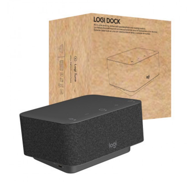 Logitech Порт-реплікатор Logitech Logi Dock - GRAPHITE - USB - EMEA - UC (L986-000024)