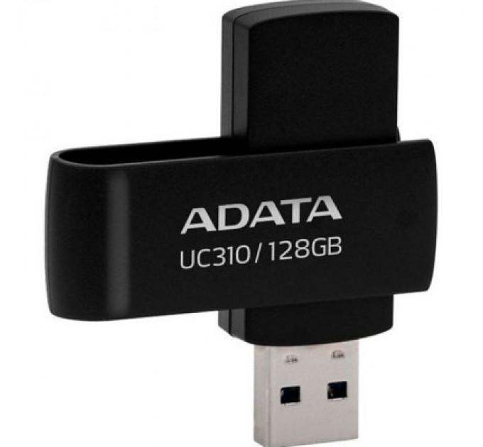 ADATA USB флеш накопичувач ADATA 128GB UC310 USB 3.2 Black (UC310-128G-RBK)