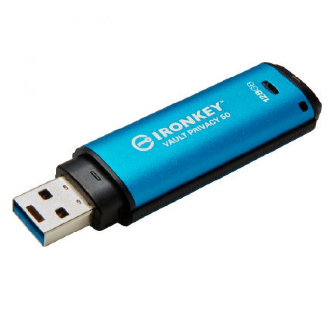 Kingston USB флеш накопичувач Kingston 128GB IronKey Vault Privacy 50 Blue USB 3.2 (IKVP50/128GB)