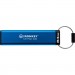 Kingston USB флеш накопичувач Kingston 64GB IronKey Keypad 200 AES-256 Encrypted Blue USB 3.2 (IKKP200/64GB)