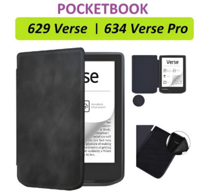 BeCover Чохол до електронної книги BeCover Smart Case PocketBook 629 Verse / 634 Verse Pro 6" Black (710450)
