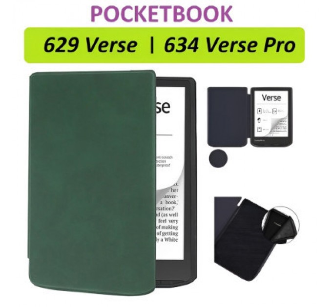 BeCover Чохол до електронної книги BeCover Smart Case PocketBook 629 Verse / 634 Verse Pro 6" Dark Green (710453)