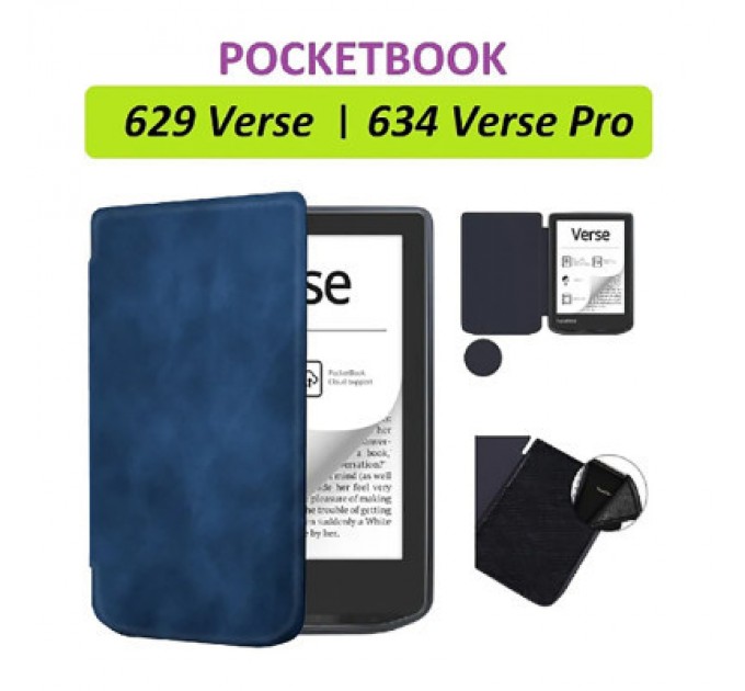 BeCover Чохол до електронної книги BeCover Smart Case PocketBook 629 Verse / 634 Verse Pro 6" Deep Blue (710452)