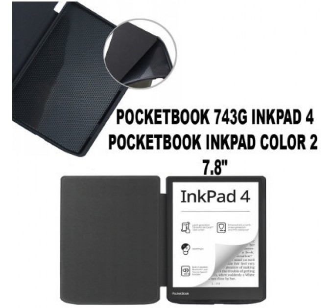 BeCover Чохол до електронної книги BeCover PocketBook 743G InkPad 4/InkPad Color 2/InkPad Color 3 (7.8") Black (710066)