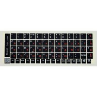 Наклейка на клавіатуру BestKey непрозора чорна, 68, помаранчевий (BK13ORA/024)