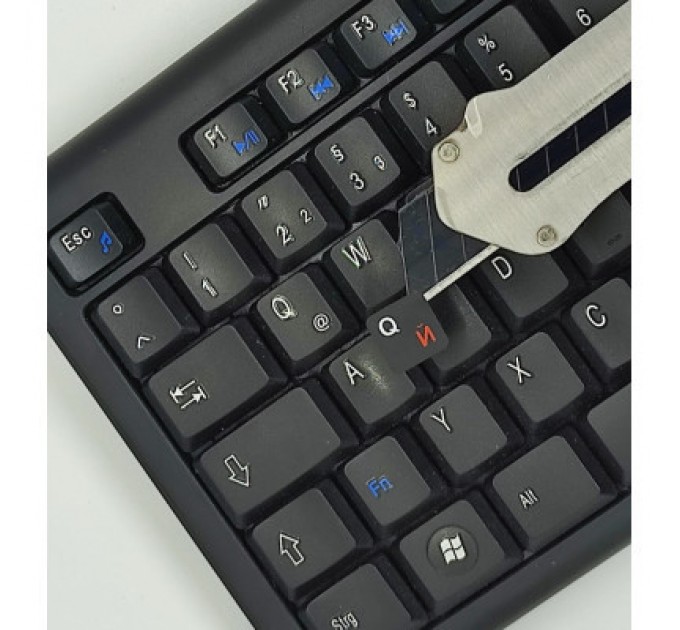 BestKey Наклейка на клавіатуру BestKey непрозора чорна, 76, помаранчевий (BKU13ORA/014)