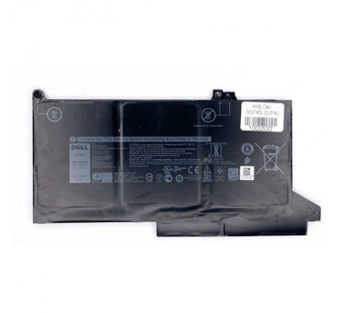 Dell Акумулятор до ноутбука Dell Latitude E7280 0G74G, 42Wh (3500mAh), 3cell, 11.4V, Li-ion (A47846)