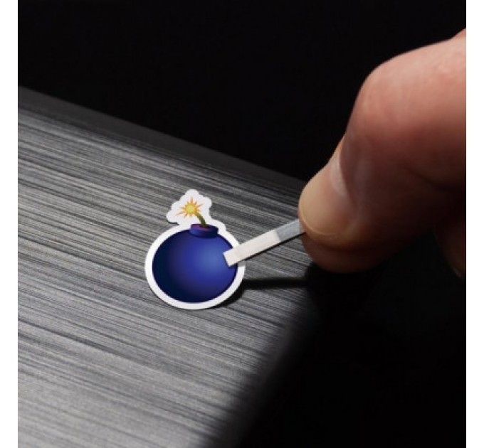 SampleZone Наклейка на клавіатуру SampleZone непрозора чорна, біло-синя (SZ-BK-BS)