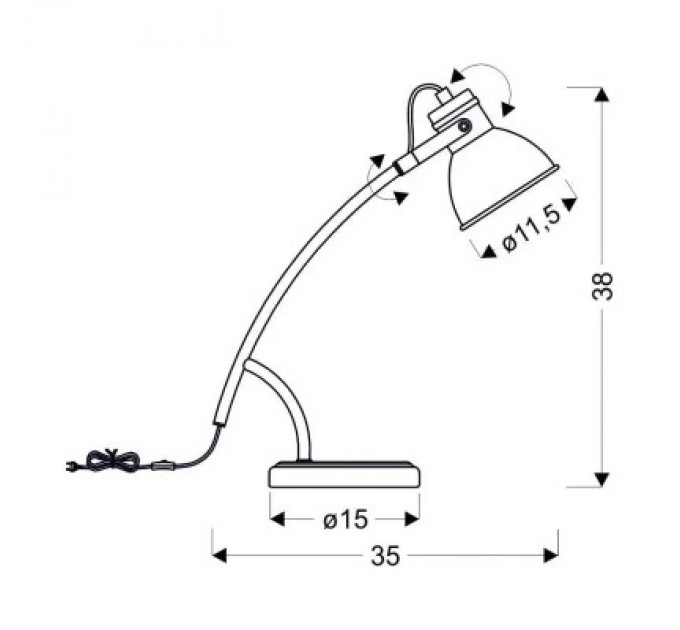 Candellux Настільна лампа Candellux ZUMBA (41-72085)