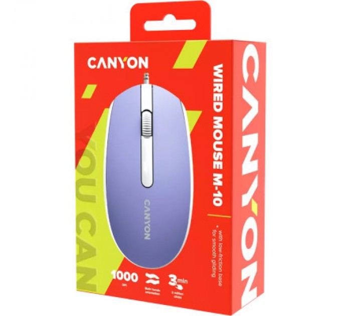 Canyon Мишка Canyon M-10 USB Mountain Lavender (CNE-CMS10ML)