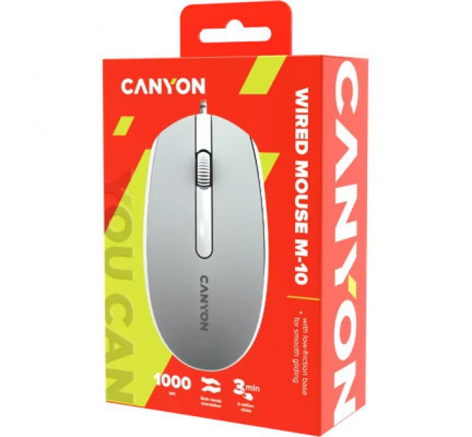 Canyon Мишка Canyon M-10 USB Dark Grey (CNE-CMS10DG)