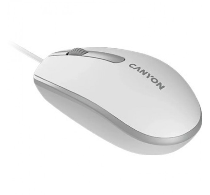 Canyon Мишка Canyon M-10 USB White Grey (CNE-CMS10WG)