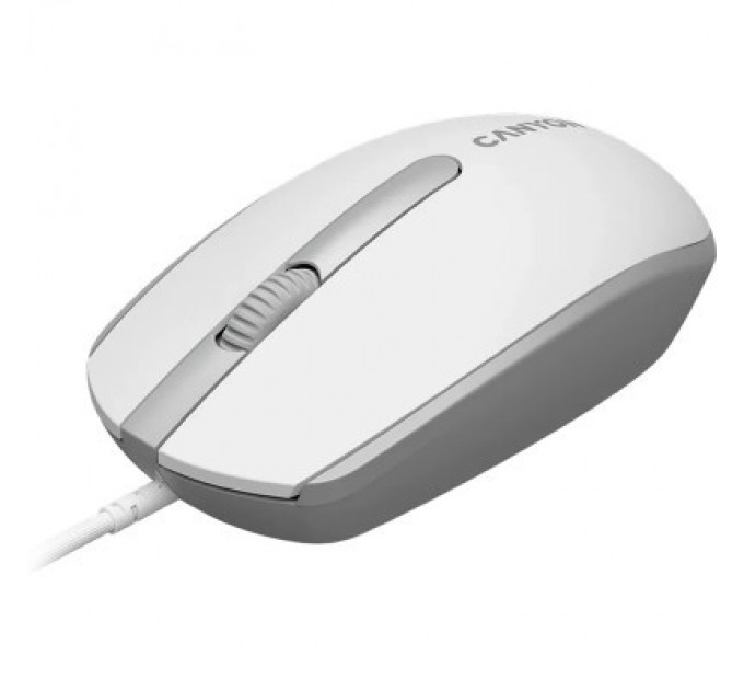 Canyon Мишка Canyon M-10 USB White Grey (CNE-CMS10WG)