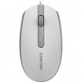 Canyon Мишка Canyon M-10 USB White Grey (CNE-CMS10WG)