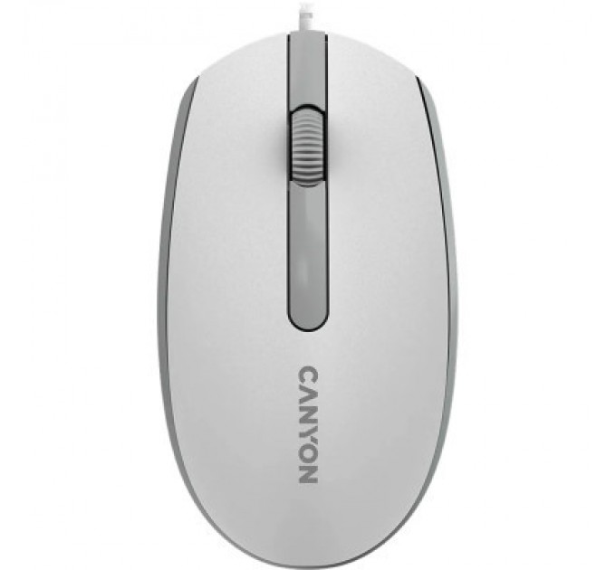 Canyon Мишка Canyon M-10 USB White Grey (CNE-CMS10WG)