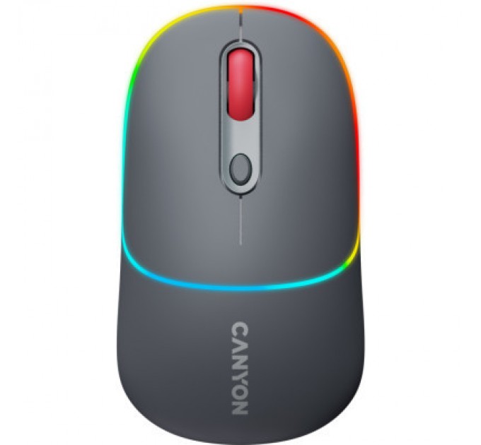 Canyon Мишка Canyon MW-22 Dual Band RGB Wireless Dark Grey (CNS-CMSW22DG)