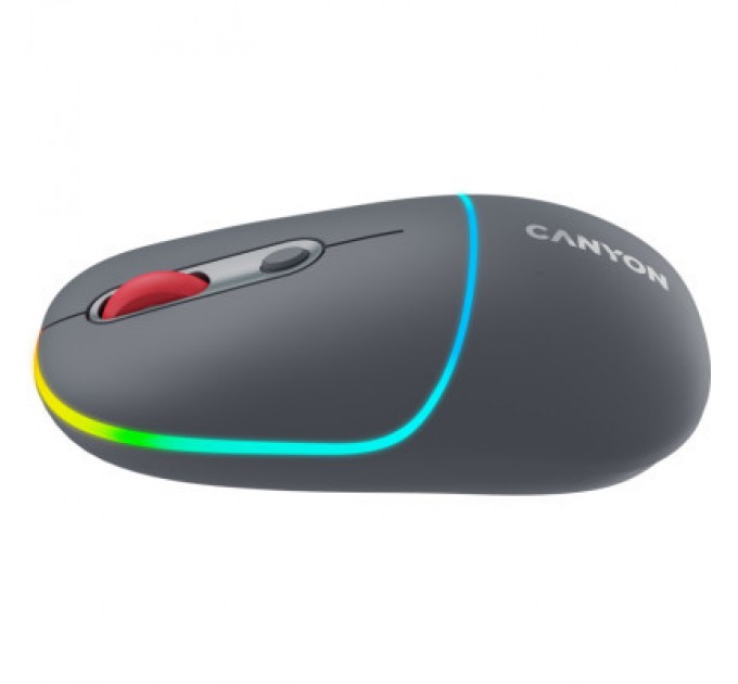 Canyon Мишка Canyon MW-22 Dual Band RGB Wireless Dark Grey (CNS-CMSW22DG)