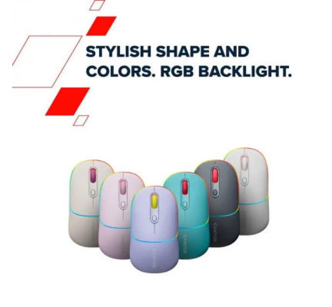 Canyon Мишка Canyon MW-22 Dual Band RGB Wireless Mountain Lavender (CNS-CMSW22ML)