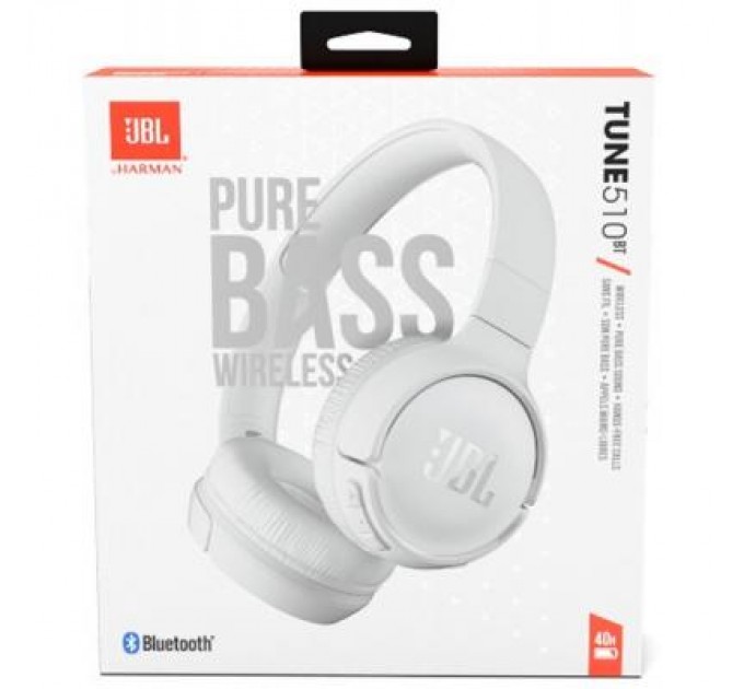 JBL Навушники JBL Tune 510BT White (JBLT510BTWHTEU)