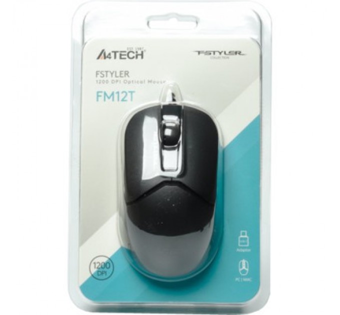 A4Tech Мишка A4Tech FM12T USB Black (4711421990202)