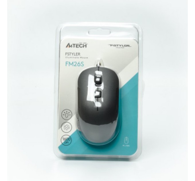 A4Tech Мишка A4Tech FM26S USB Smoky Grey (4711421993630)